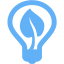 tropical blue greentech icon