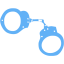 tropical blue handcuffs icon