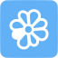 tropical blue icq 3 icon