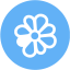 tropical blue icq 4 icon