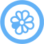 tropical blue icq 5 icon