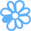 tropical blue icq 6 icon