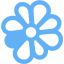 tropical blue icq icon