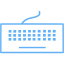 tropical blue keyboard 3 icon