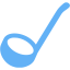 tropical blue ladle icon