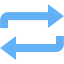 tropical blue loop icon