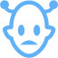 tropical blue martian icon