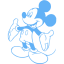 tropical blue mickey mouse 37 icon