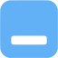 tropical blue minimize window icon