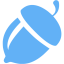 tropical blue nut icon