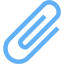 tropical blue paper clip 2 icon