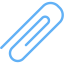 tropical blue paper clip 6 icon