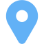 tropical blue pin 5 icon