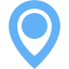 tropical blue pin 9 icon