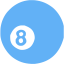 tropical blue pool icon