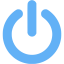 tropical blue power icon