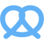 tropical blue pretzel icon