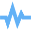 tropical blue pulse icon