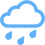 tropical blue rain icon