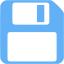 tropical blue save icon