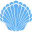 tropical blue seashell 2 icon