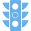 tropical blue semaphore icon