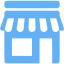 tropical blue shop icon