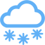 tropical blue snow icon