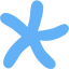 tropical blue star 24 icon