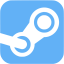 tropical blue steam icon