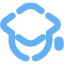 tropical blue teacher icon
