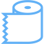 tropical blue toilet paper 3 icon