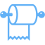 tropical blue toilet paper icon