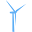 tropical blue windmill icon