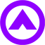 violet arrow up 3 icon