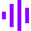 violet audio spectrum icon