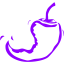 violet chili pepper 18 icon