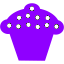 violet cupcake 4 icon