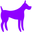 violet dog 31 icon