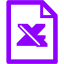 violet excel 2 icon