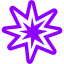 violet flash bang icon