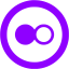 violet flickr 5 icon