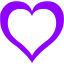 violet heart icon