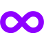 violet infinity icon