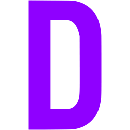 Violet letter d icon - Free violet letter icons