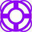 violet lifebuoy icon