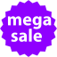 violet mega sale badge icon