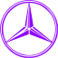 violet mercedes benz icon