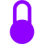 violet padlock 7 icon