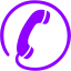 violet phone 30 icon